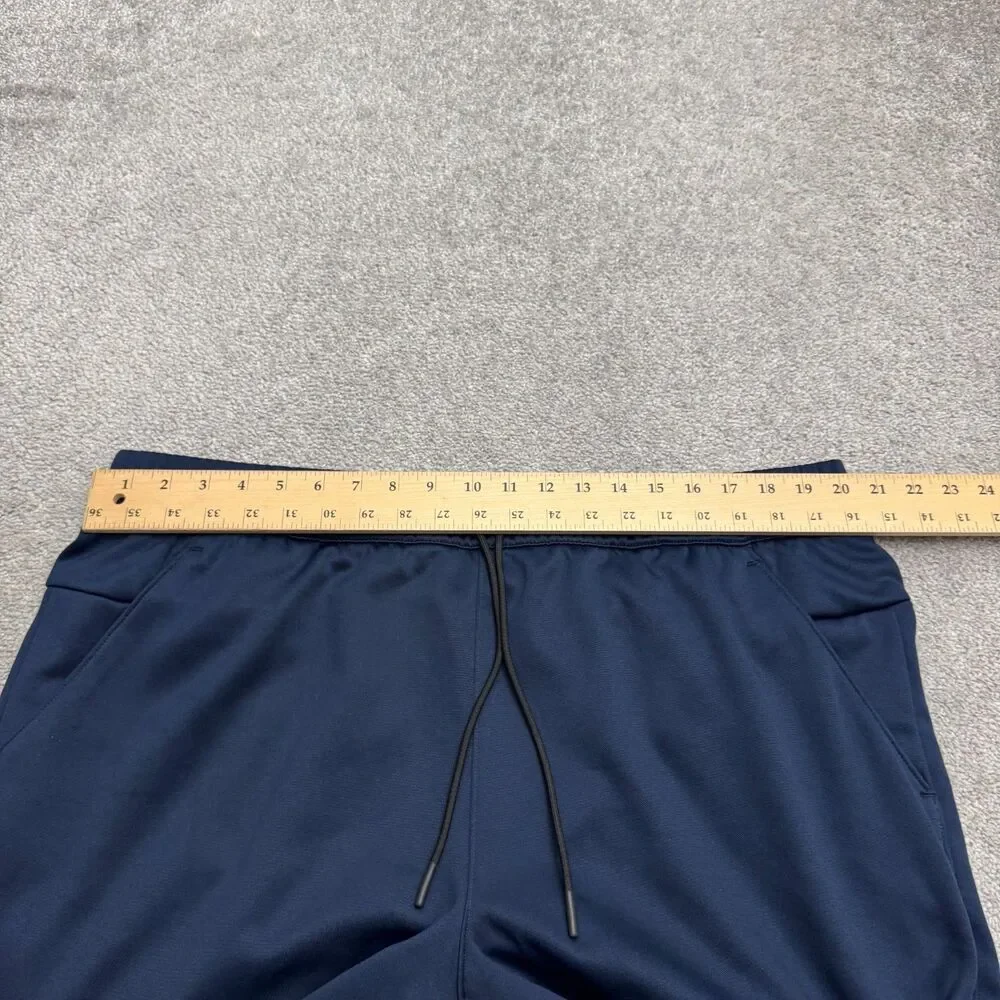 Xersion Quick-Dri Tech Fleece Sweat Shorts Mens XXL Navy Blue Zip Pocket Active